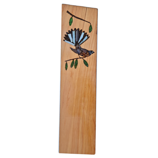 Macrocarpa Garden post - Piwakawaka or Fantail