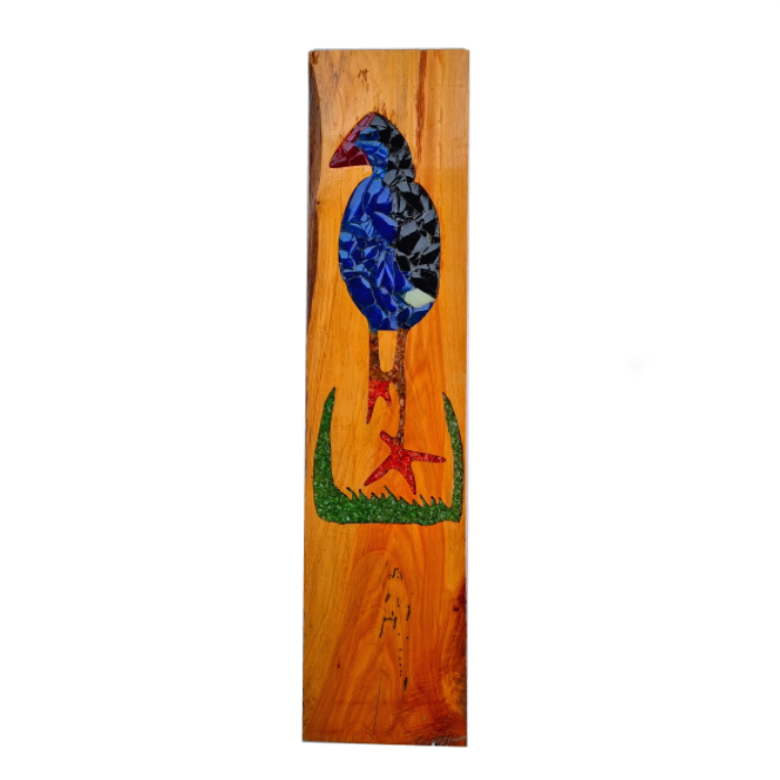 Macrocarpa Garden Post - Pukeko