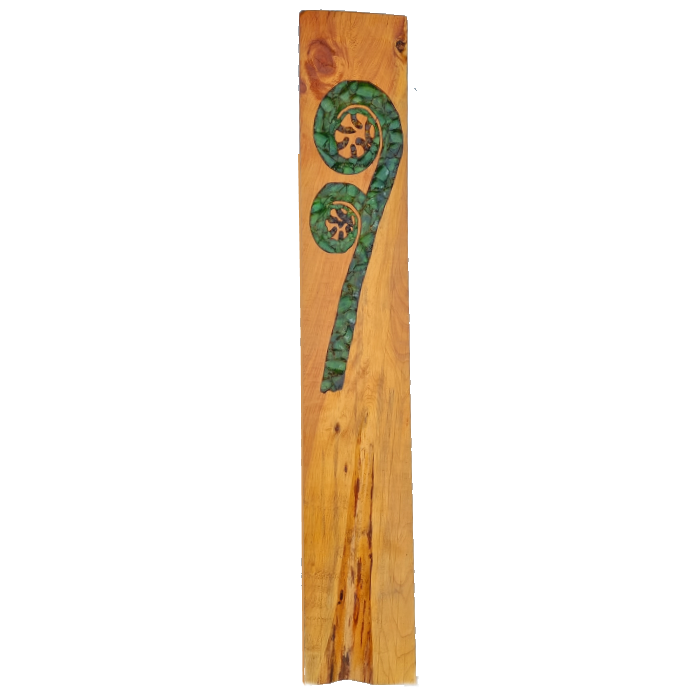 Macrocarpa Garden Post - Double Fern Frond