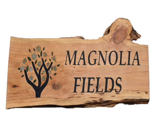 Macrocarpa Sign - The Farm