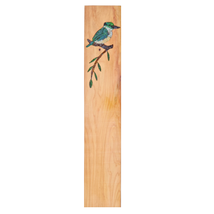 Macrocarpa Garden Post - Kotare or Kingfisher